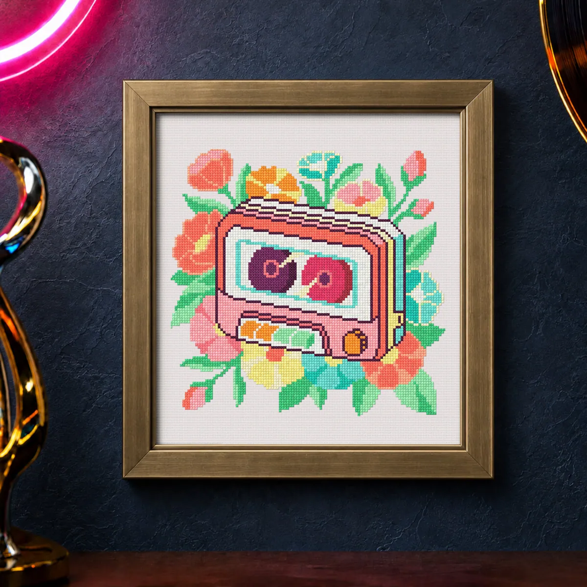 Nostalgic Player — counted cross-stitch pattern by Stitch Jam Studio